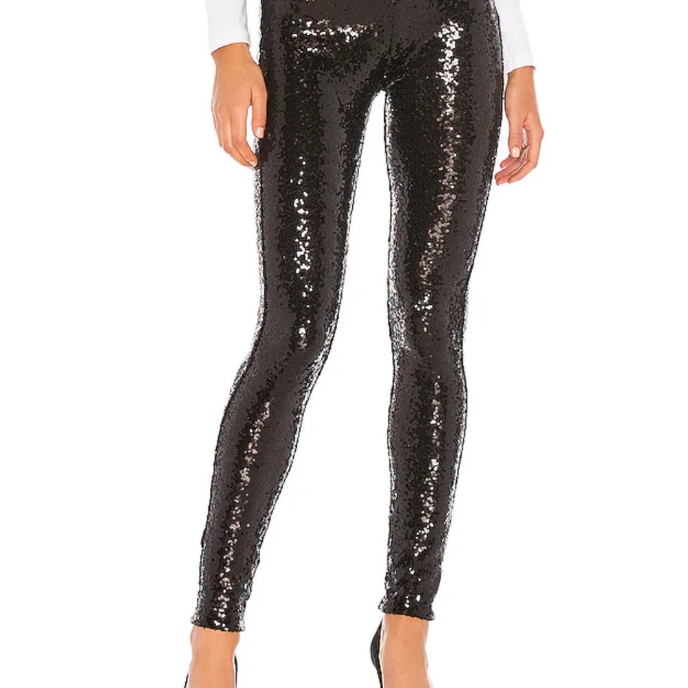 Black Sequin Women's Pants